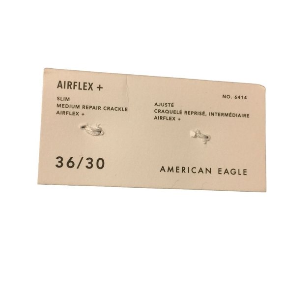 American Eagle Airflex+ Slim Medium Repair Crackle Distressed 36 x 30 - Picture 3 of 5